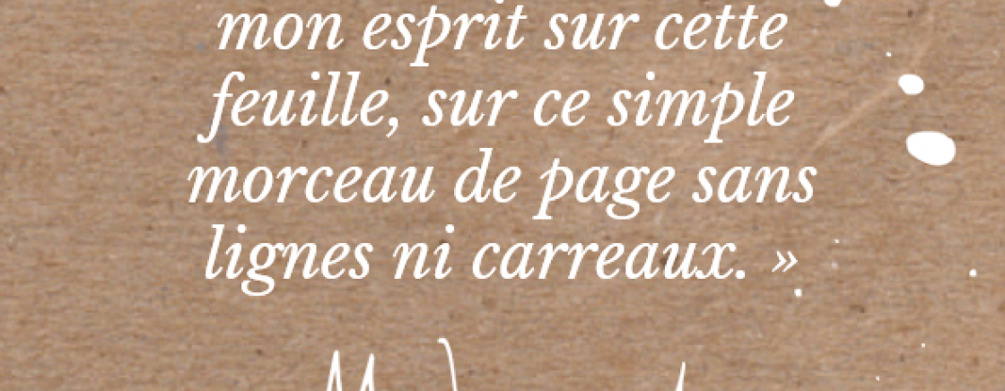 La feuille blanche